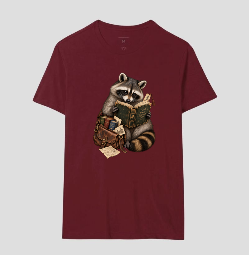 Camiseta Guaxinim Leitor - Imagem 16