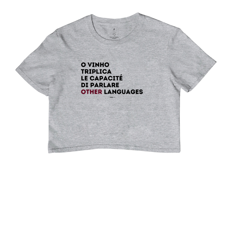 Camiseta Cropped O Vinho Triplica  - Imagem 6