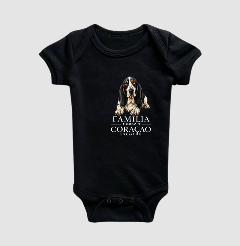 Basset Hound Preto - Família - Imagem 2