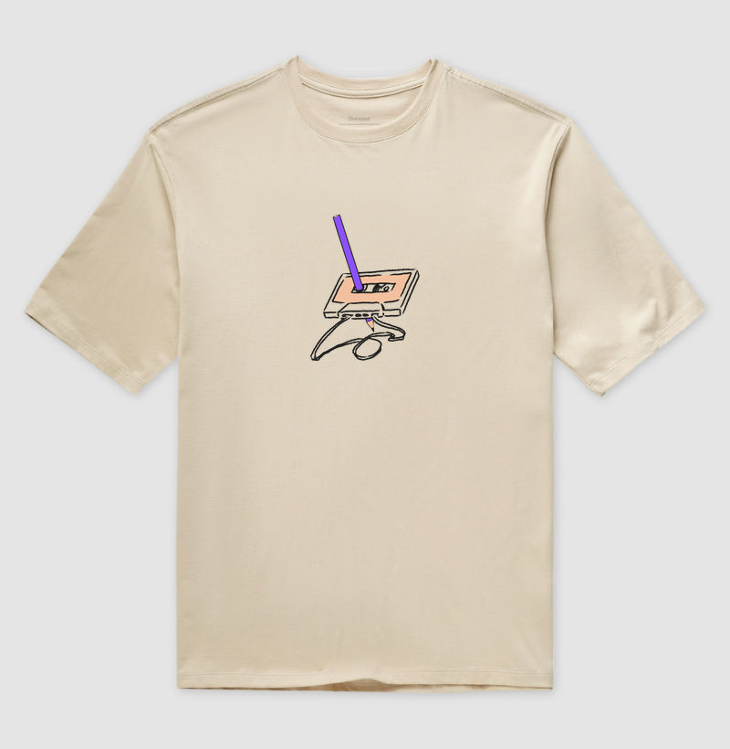Lápis e Cassete - Oversized