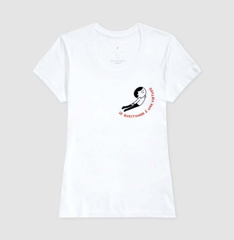 Camiseta Se Questionar É Uma Virtude (estampa P) - Imagem 3