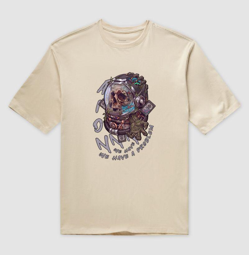 Camiseta Oversized Apollo Caveira | Linha Abstract — Aion Abstract - Imagem 3