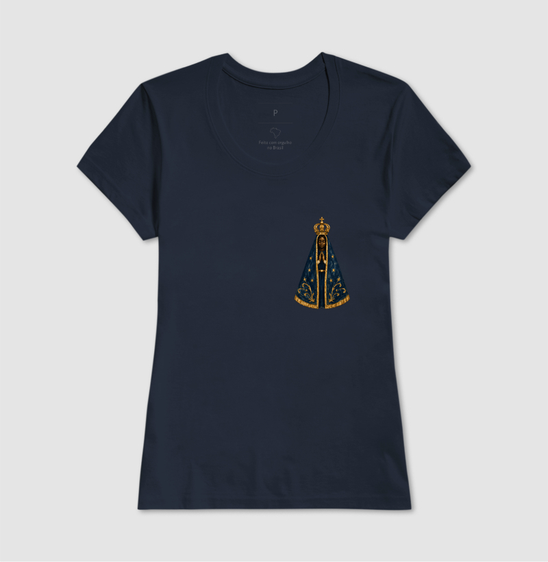 Nossa Senhora Aparecida - Manto Azul e Ouro - Imagem 7