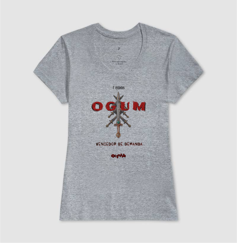 camiseta OGUM vencedor de demanda feminina - Imagem 3