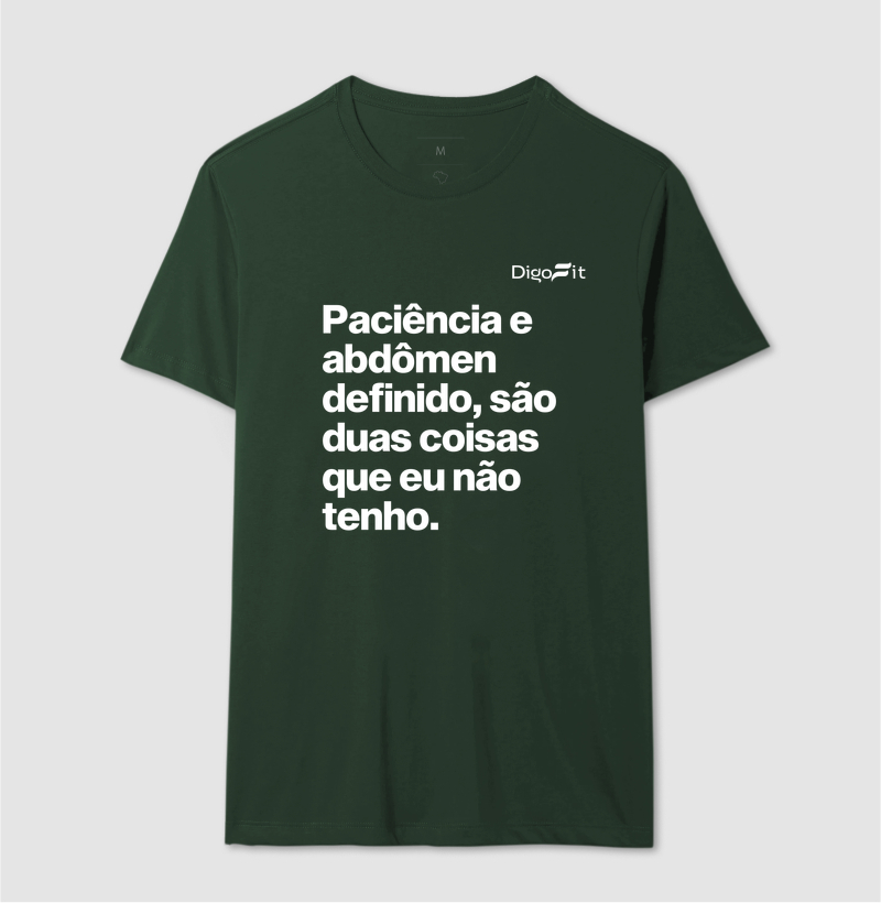 CAMISETA ACADEMIA PACIÊNCIA E ABDÔMEN DEFINIDO - Imagem 12