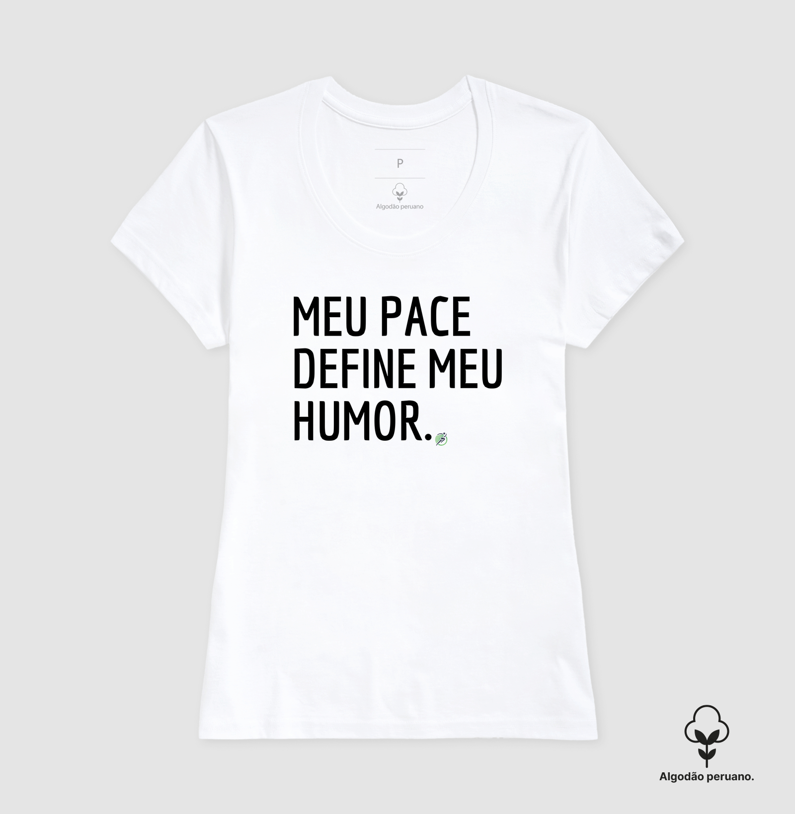 Camiseta Algodão Peruano Corrida - Meu Pace Define Meu Humor - Imagem 8