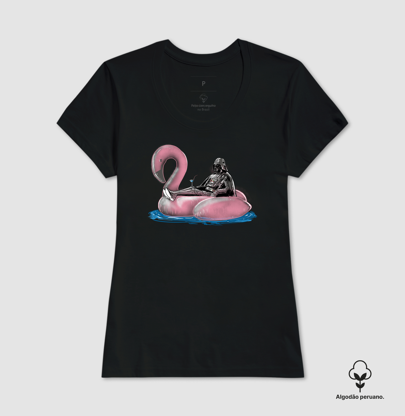 Camiseta Dark Side of The Swimming Pool Algodão Peruano - Imagem 6
