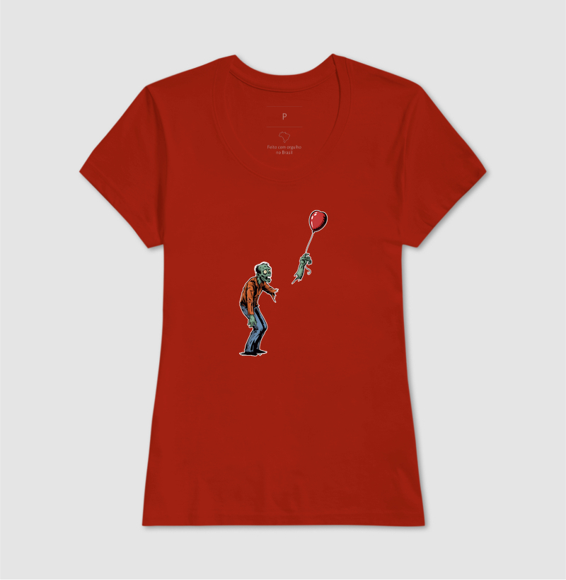 Camiseta Balão de Coração Zumbi - Imagem 11