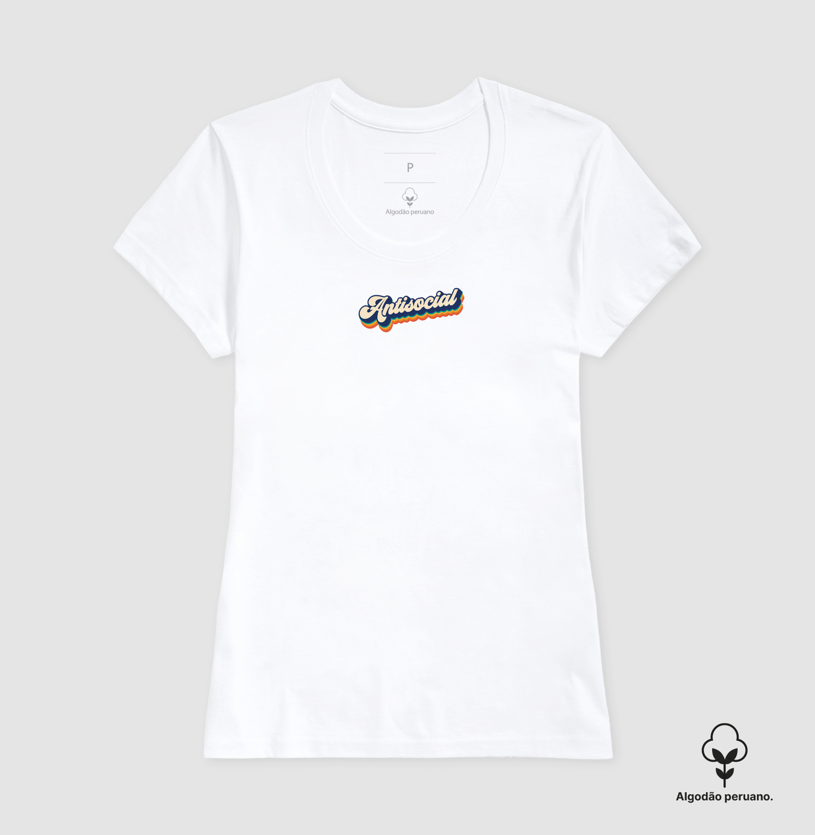 Camiseta Antisocial Retro Algodão Peruano - Imagem 5