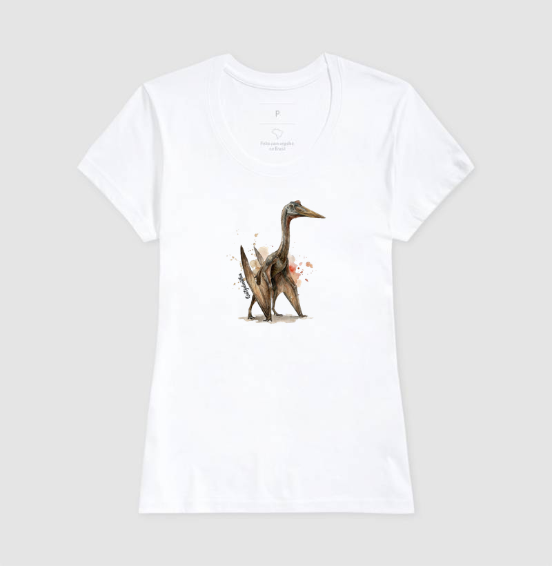  Camiseta Dinossauro Quetzalcoatlus Algodão Premium Dinoloco  - Imagem 5