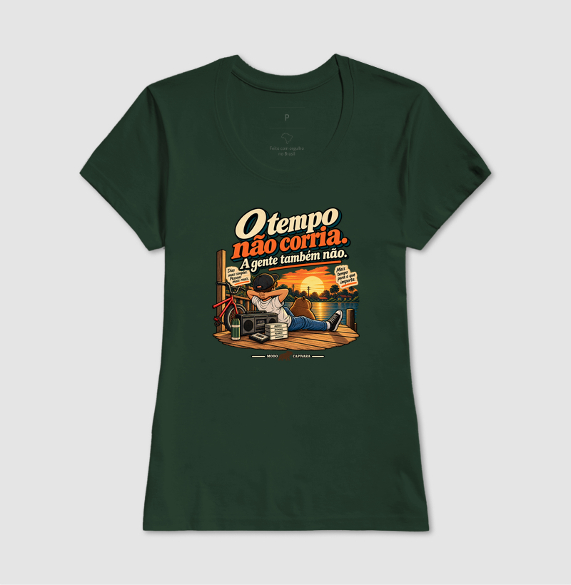 O TEMPO NÃO CORRIA. A GENTE TAMBÉM NÃO - Modo Capivara - Camiseta - Imagem 15