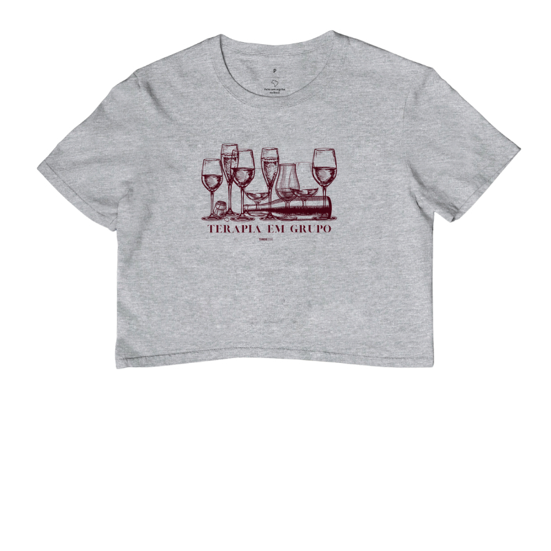 Camiseta Cropped Terapia em Grupo - Imagem 6