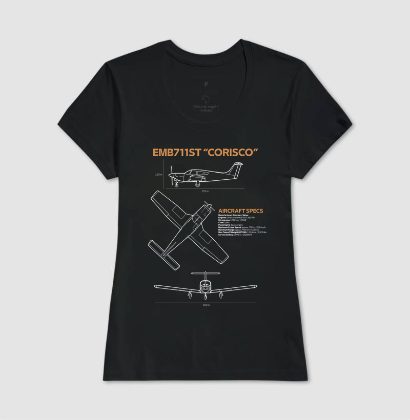 EMB 711ST "Corisco" | Blueprint - Imagem 3
