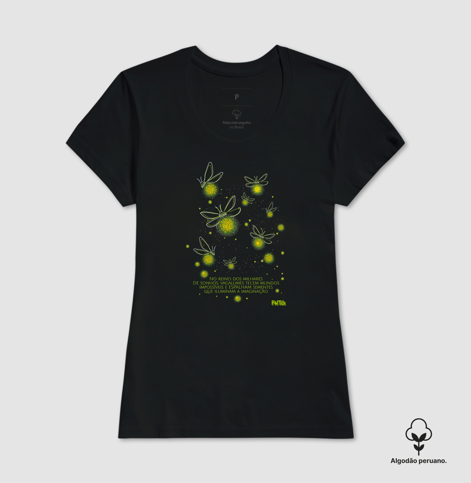 T-SHIRT "SONHO" / REINO DOS VAGALUMES (ALGODÃO PERUANO)