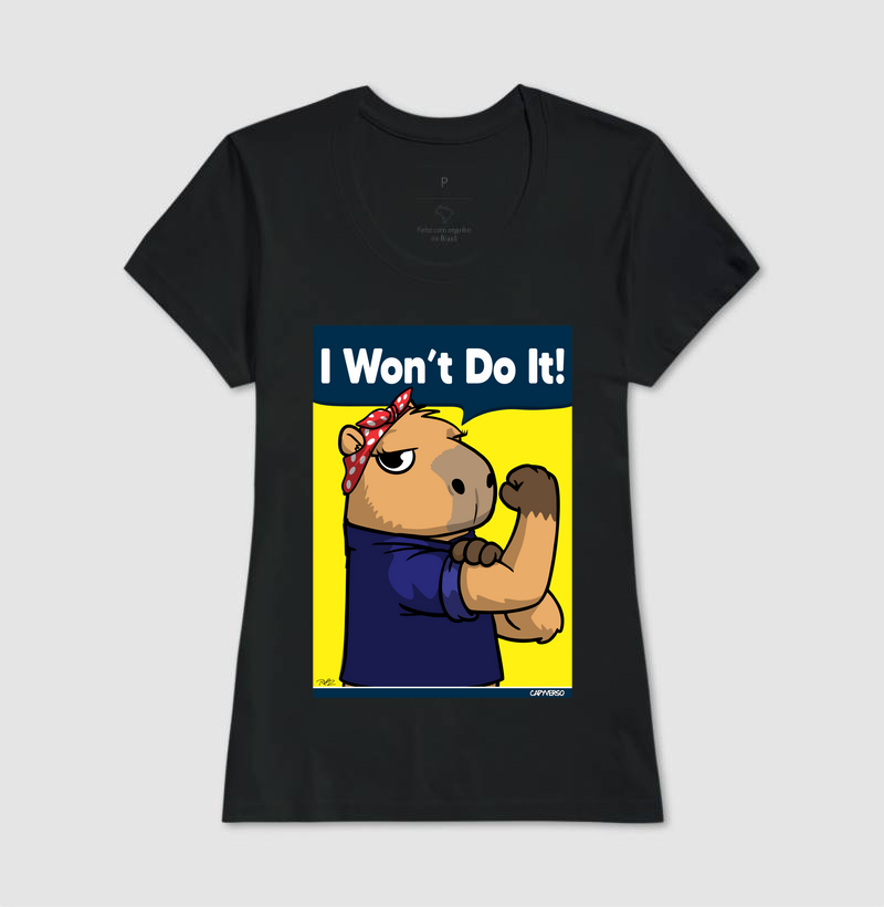 Camiseta Capivara I won’t do it! - Imagem 3
