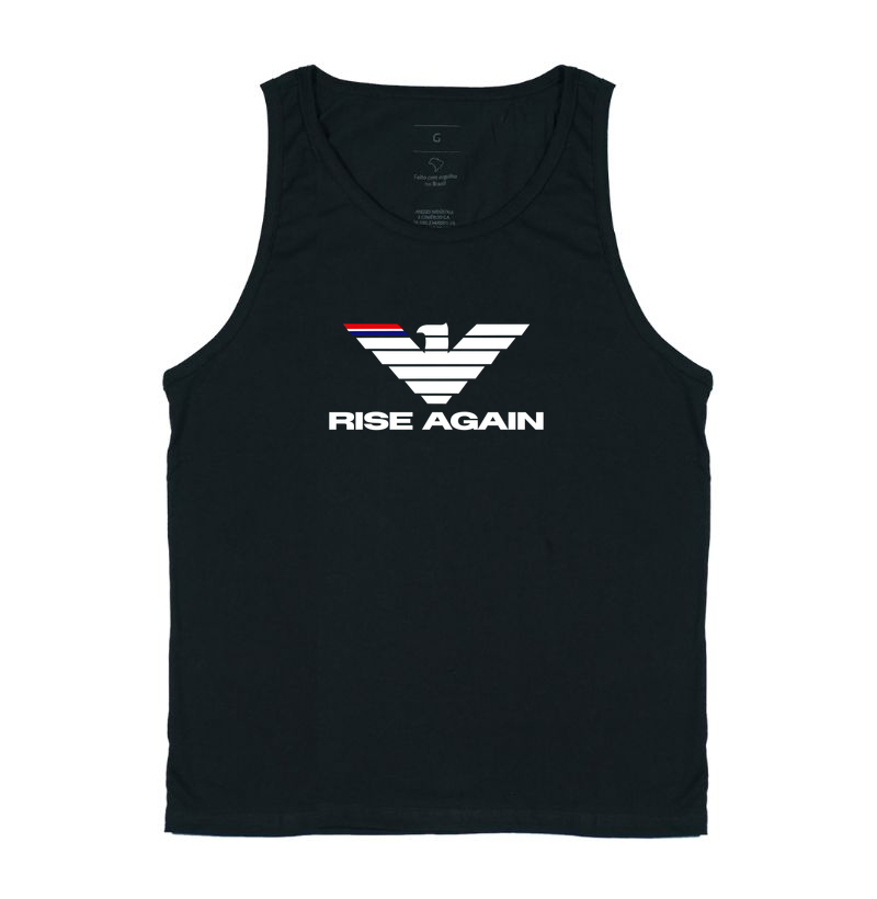 A estampa "Rise Again" é a representação visual da força de quem nunca desiste. Com uma águia estilizada de traços marcantes e design moderno, a arte simboliza poder, foco e a capacidade de se reerguer mais forte após cada batalha. - Imagem 2