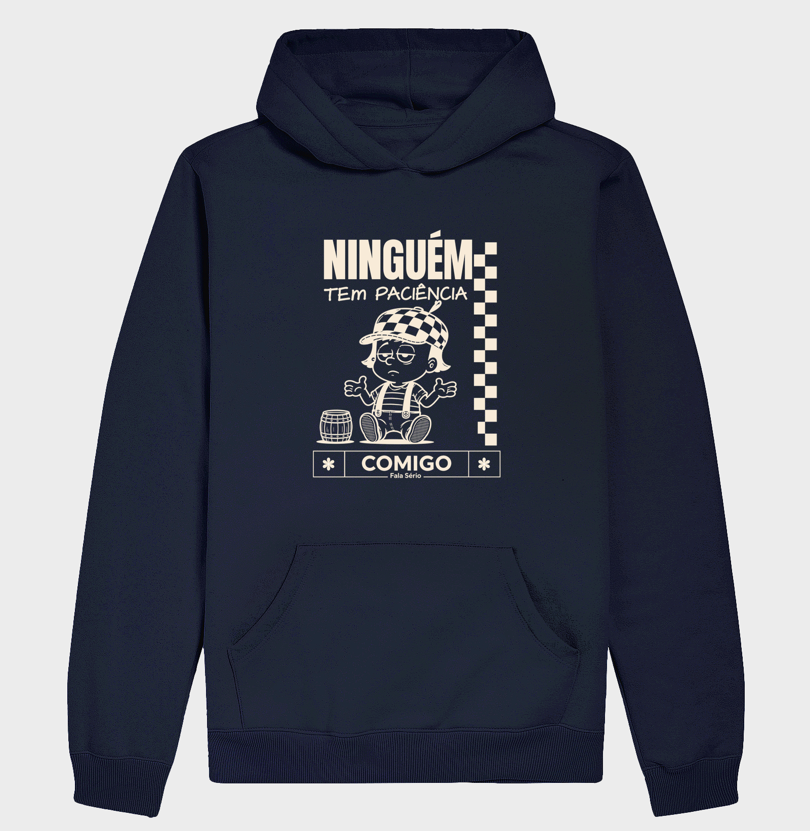 Hoodie Moletom Ninguém tem paciência comigo  - Imagem 4