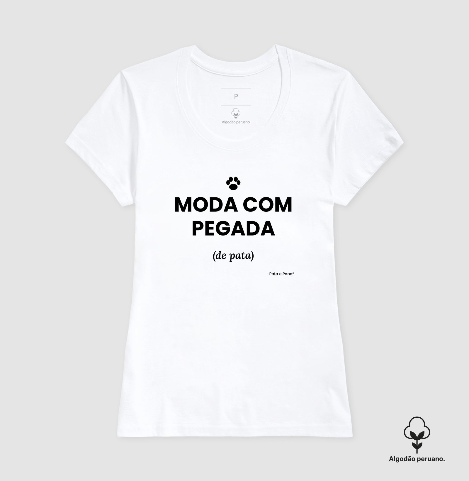 CAMISETA MODA COM PEGADA - Imagem 3
