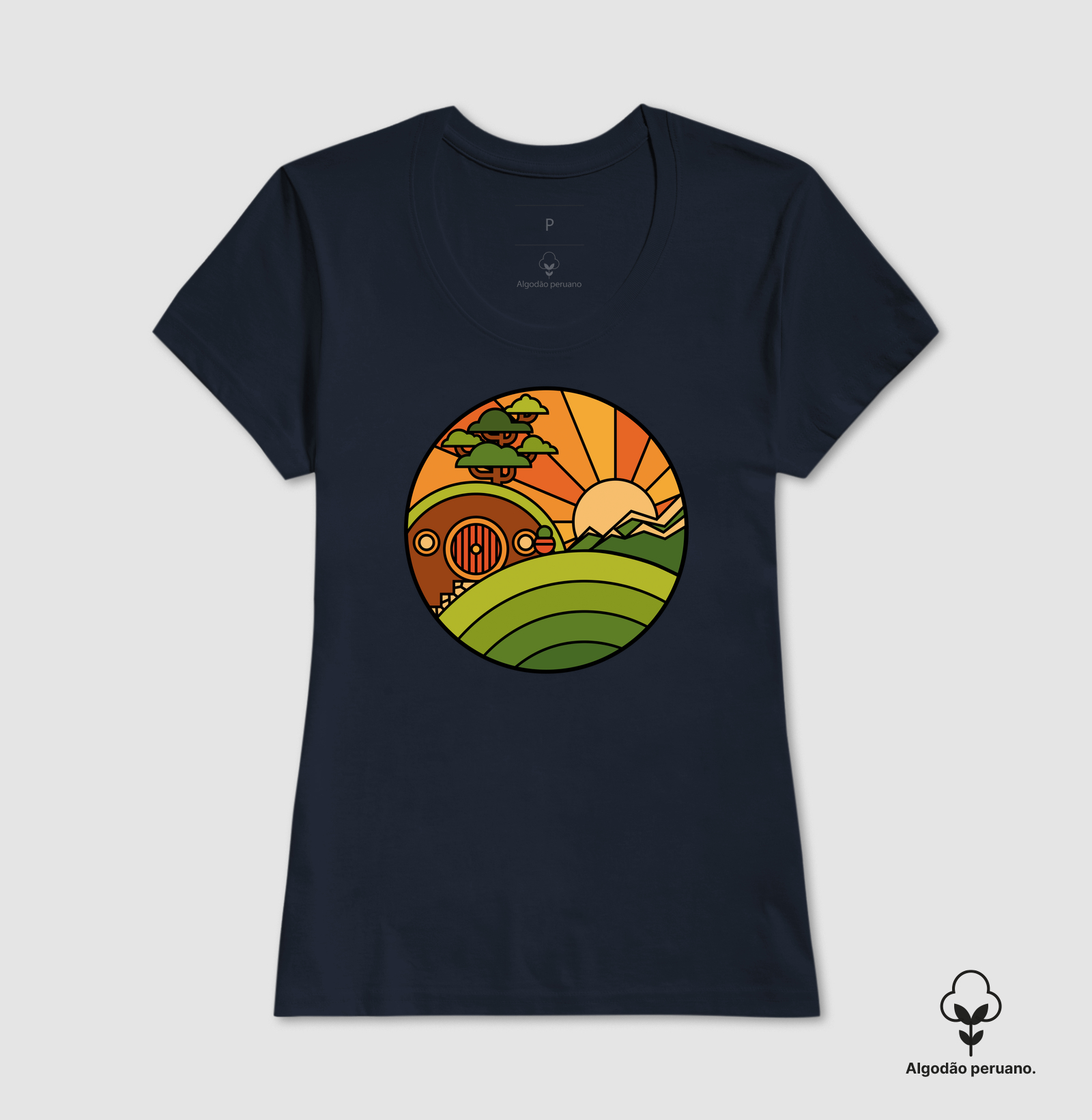 Camiseta Algodão Peruano O Lar de um Pequeno Valente - Imagem 6