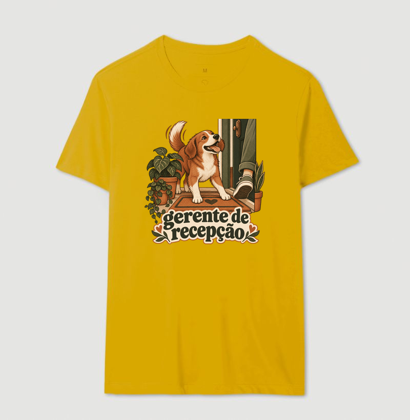 Camiseta Cachorro Recepção "gerente de recepção" | Pelo & Pano - Imagem 14