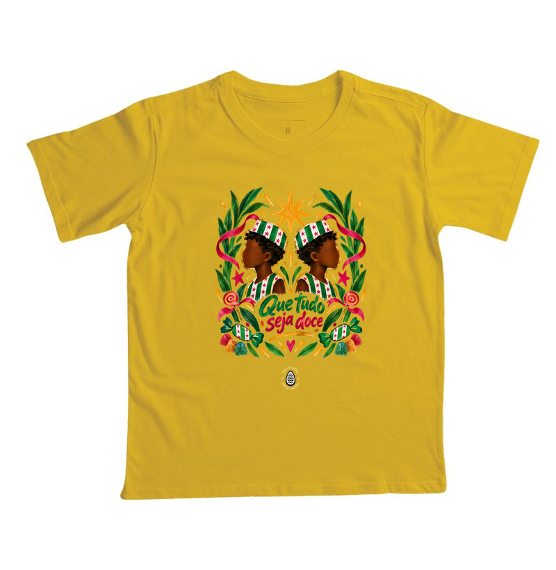 Camiseta Infantil Que tudo seja doce - Imagem 5