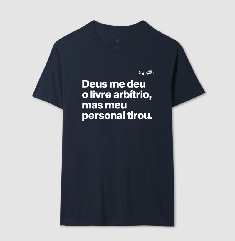 CAMISETA ACADEMIA MEU PERSONAL TIROU MEU LIVRE ARBÍTRIO - Imagem 6