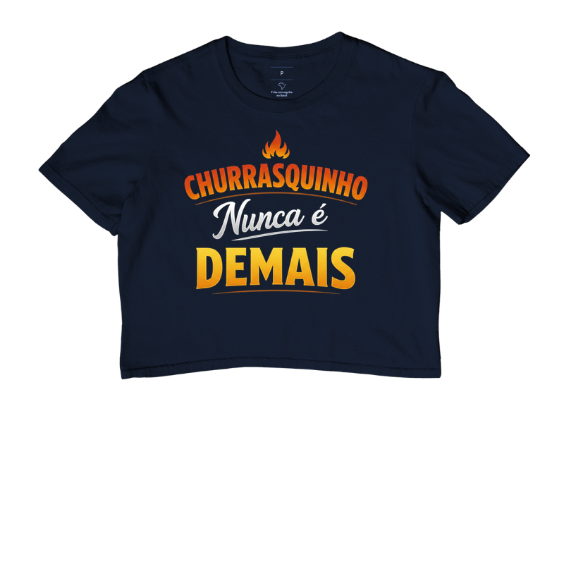 camiseta churrasquinho nunca é demais - Imagem 3
