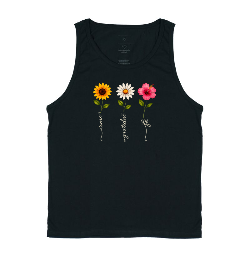 Camiseta Floresça com amor, fé e gratidão. - Imagem 3
