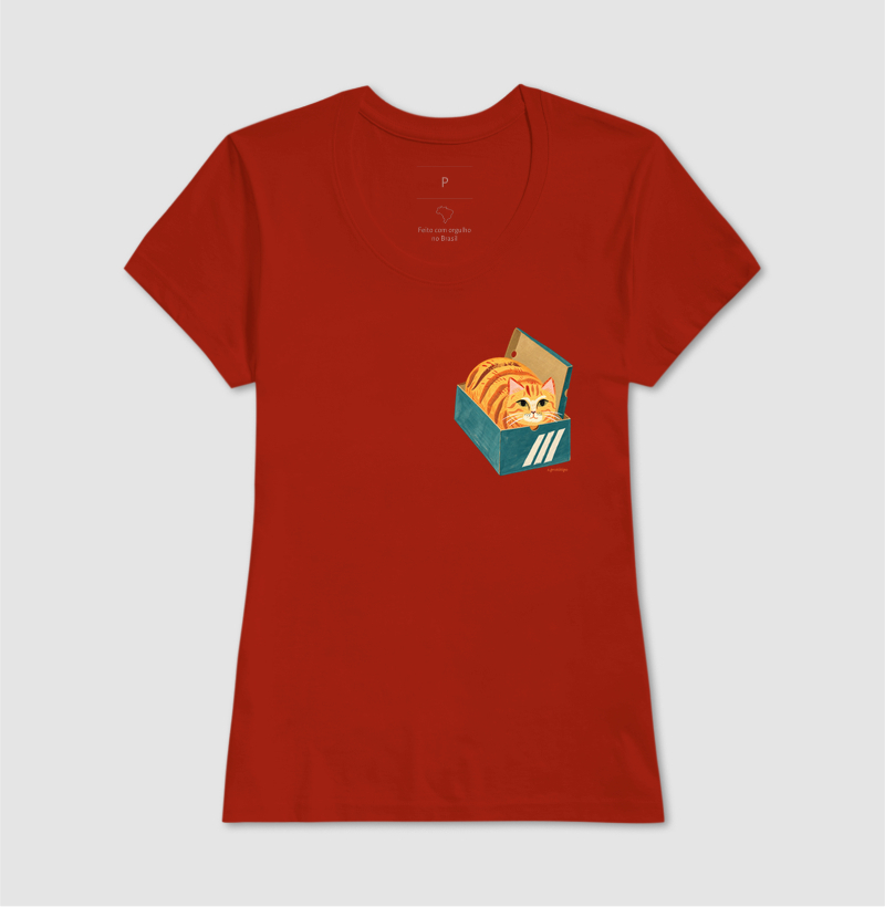 Camiseta Gato na Caixa de Sapato - Imagem 11