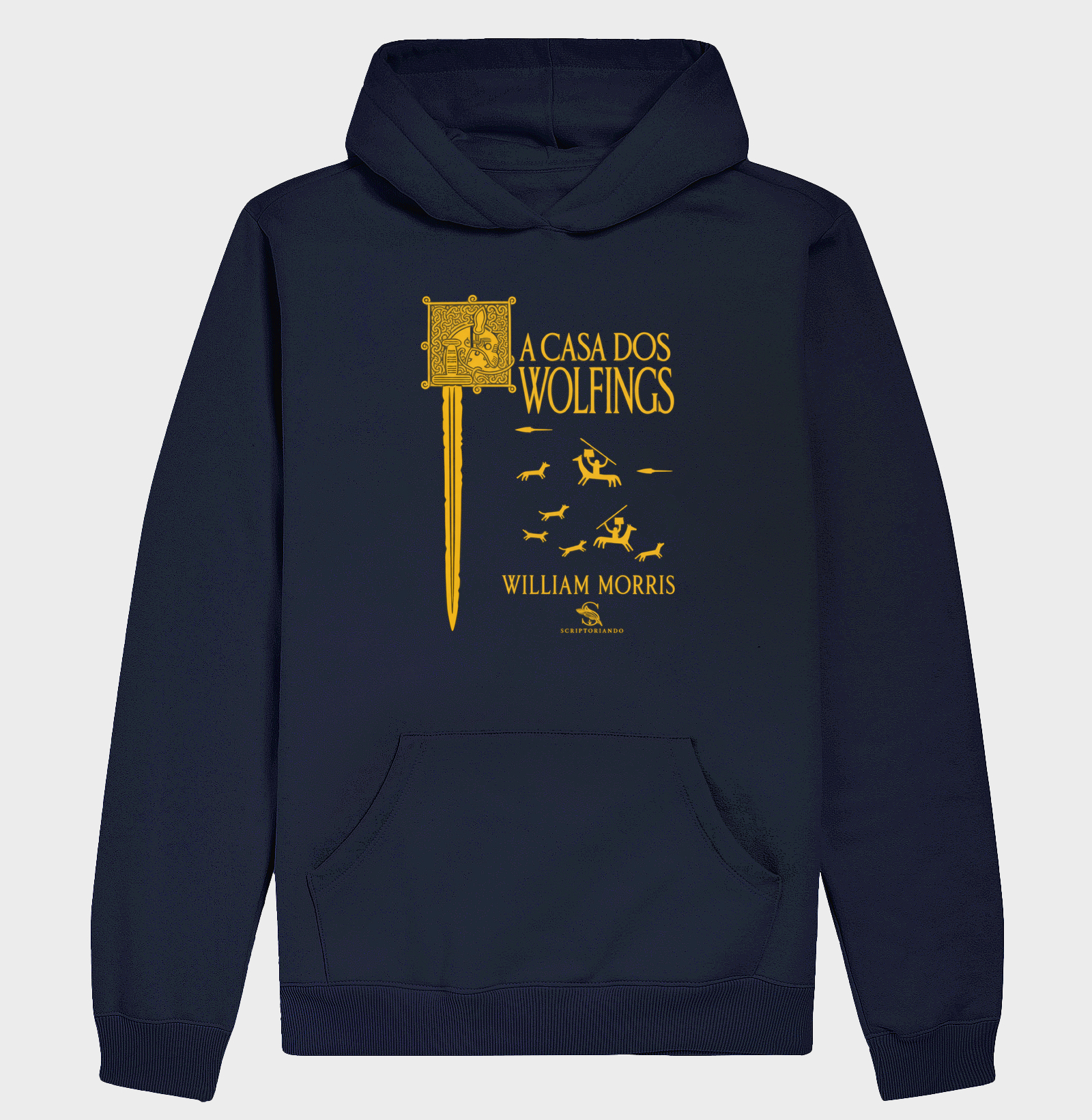 A Casa dos Wolfings — Espada e Cavaleiros — Hoodie - Imagem 3