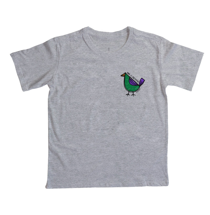 Camiseta Infantil - "look at the birds" - Imagem 6