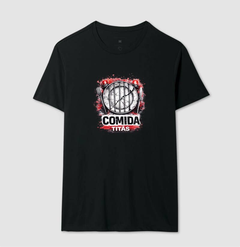 Camiseta Comida - Titãs. Coleção Música. Masculina e Feminina. Algodão Peruano. - Imagem 2