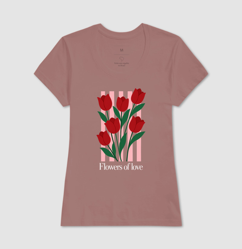 Camiseta Flowers of love - Imagem 17