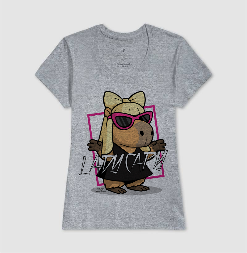 Camiseta Capivara Lady Capy - Imagem 9