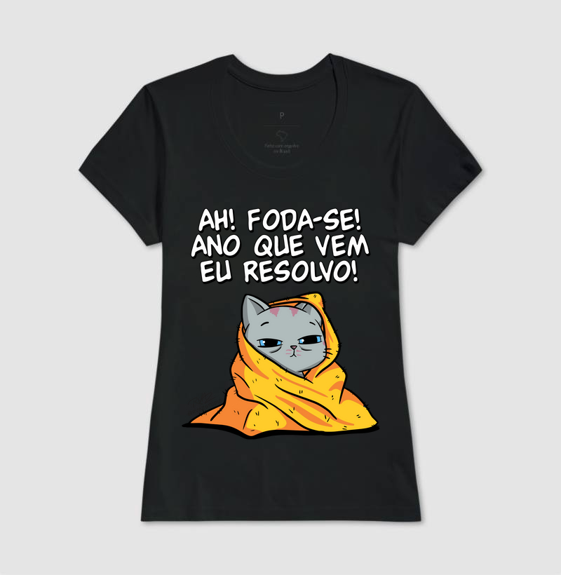 Camiseta Gato Sincero Ano que vem - Imagem 3