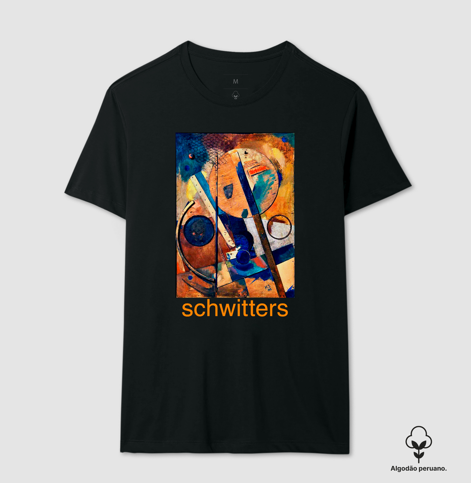 Camiseta Kurt Schwitters – The Worker | Arte Moderna em Algodão Peruano Tanguis - Imagem 7