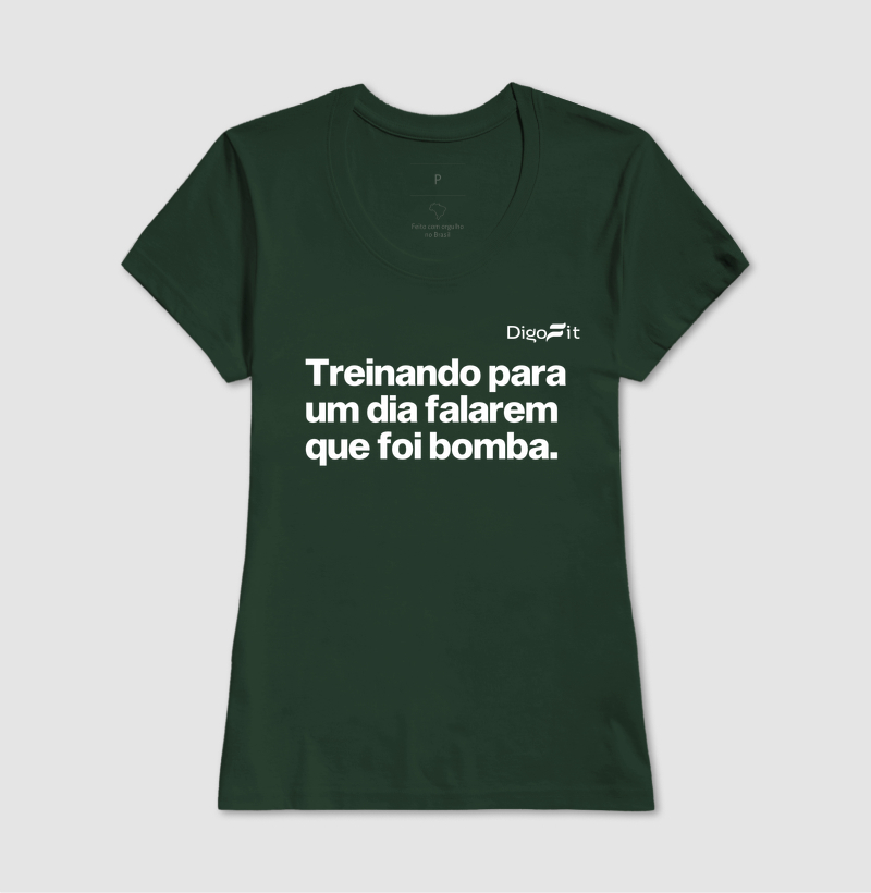 CAMISETA ACADEMIA TREINANDO PARA FALAREM QUE FOI BOMBA - Imagem 13