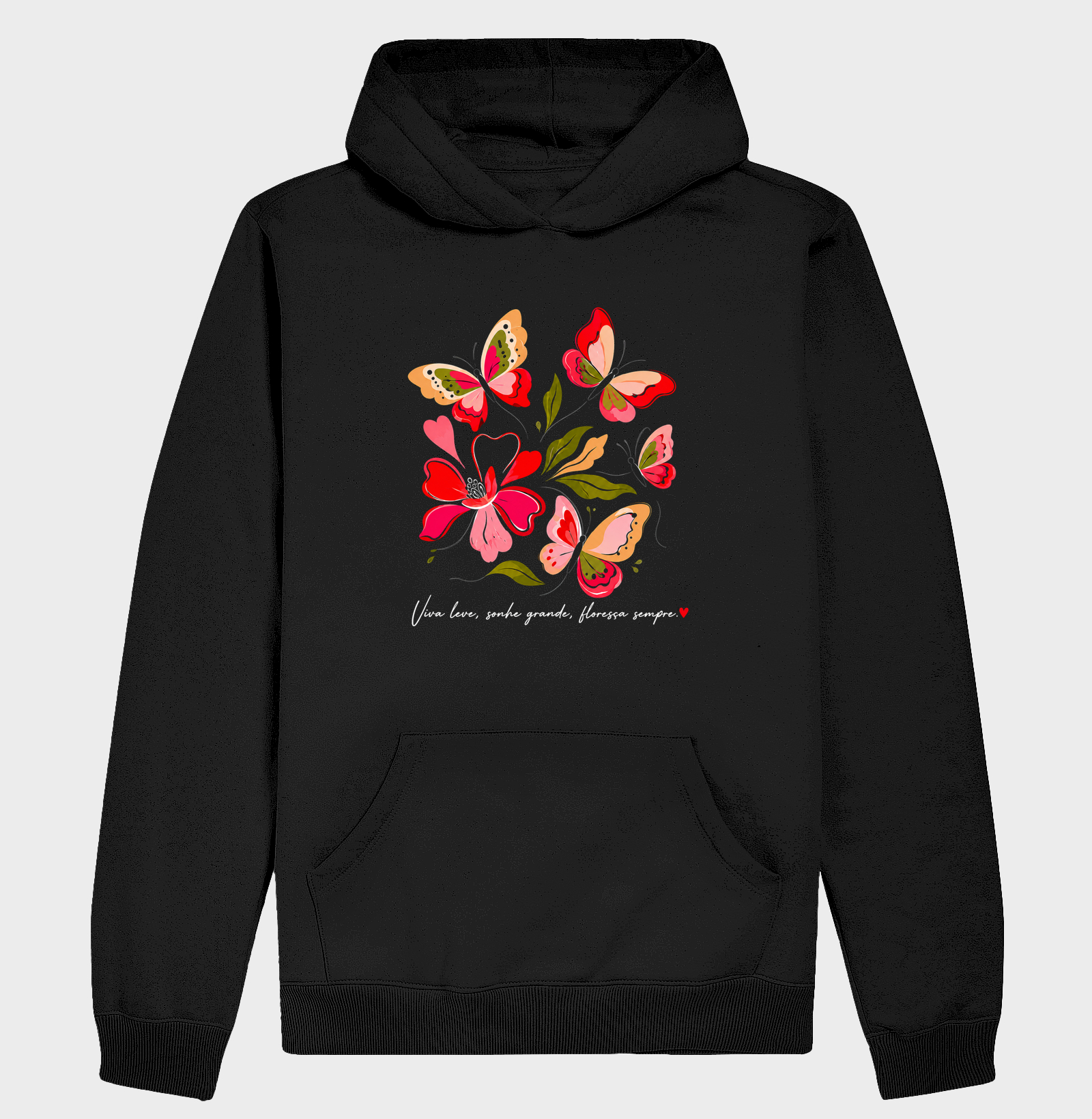 Camiseta Viva leve, Sonhe grande, Floresça sempre. - Imagem 2