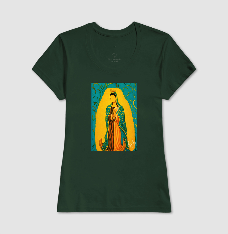 Camiseta Nossa Senhora de Guadalupe Arte Sacra - Imagem 11
