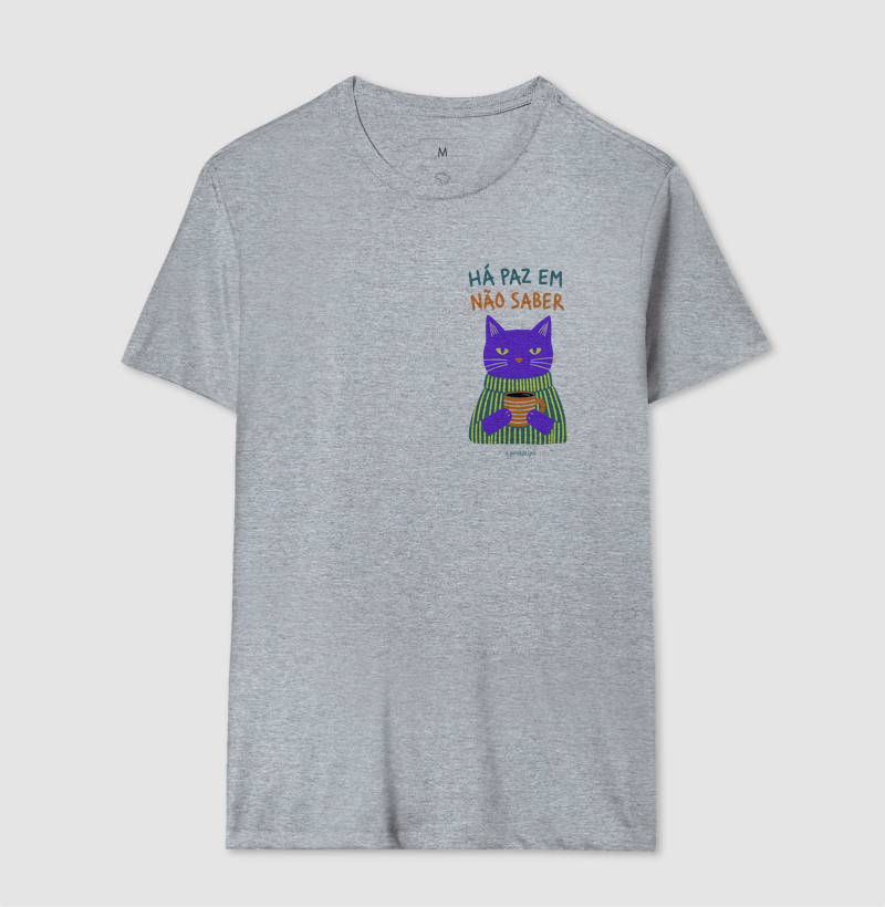 Camiseta Há Paz em Não Saber (estampa P) - Imagem 8