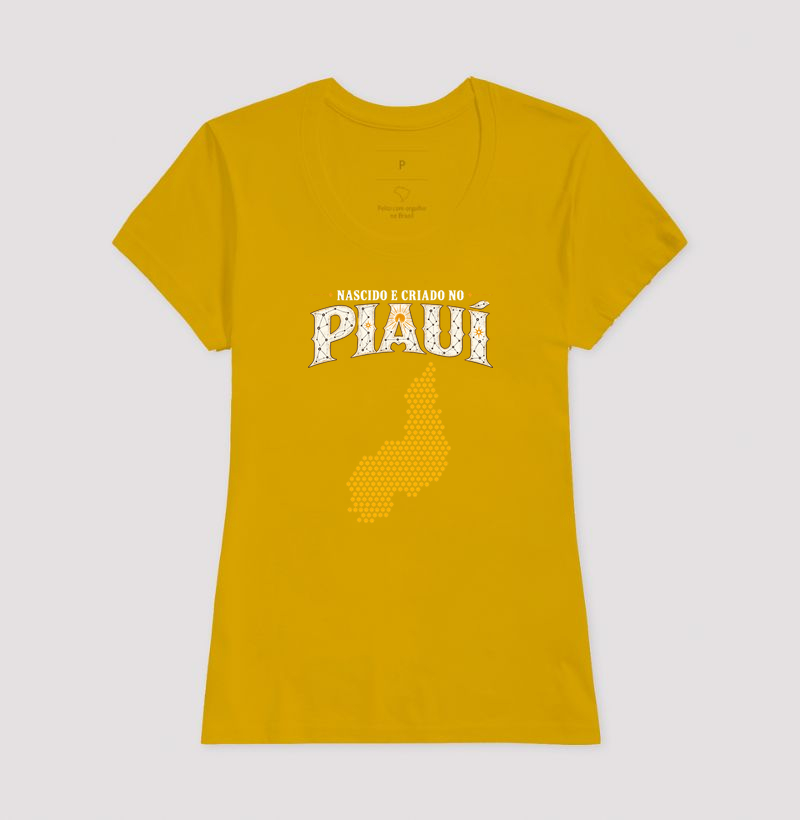 Camiseta Nascido e Criado no Piauí | OxenteWear - Imagem 11