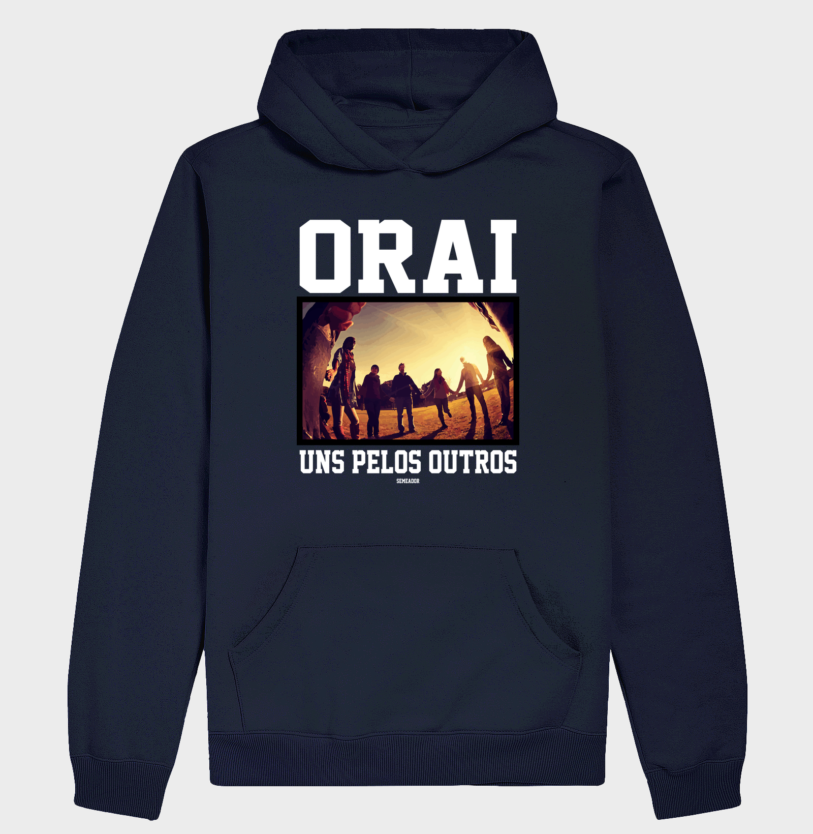 Hoodie Moletom Cristão Orai Uns Pelos Outros - Imagem 4