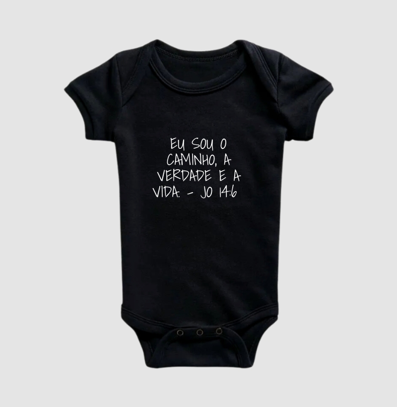 Body Infantil João 14:6 Bolso - Imagem 2