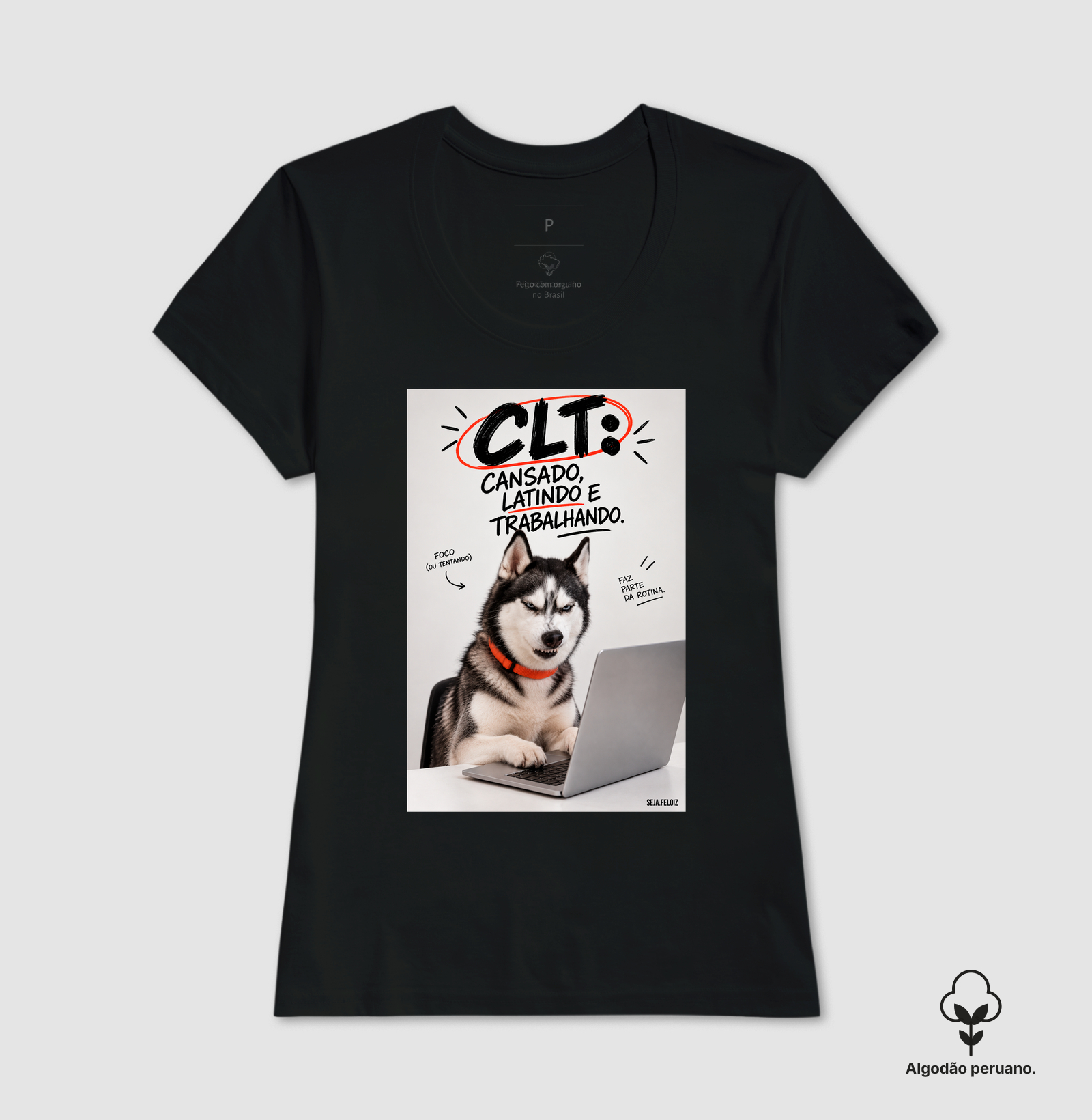 🐺💻 CLT — Cansado, Latindo e Trabalhando! 🐾😂 Husky - Imagem 2