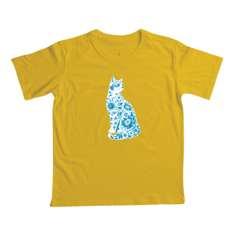 Gato Floral Azul - Imagem 6