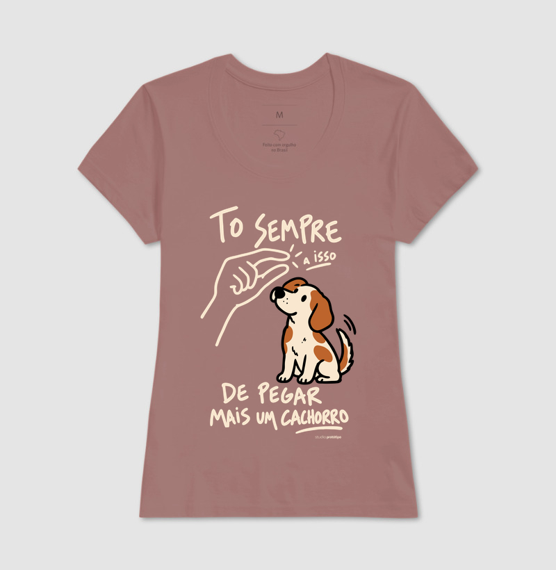 Camiseta Tô Sempre a Isso de Pegar Mais um Cachorro - Imagem 17