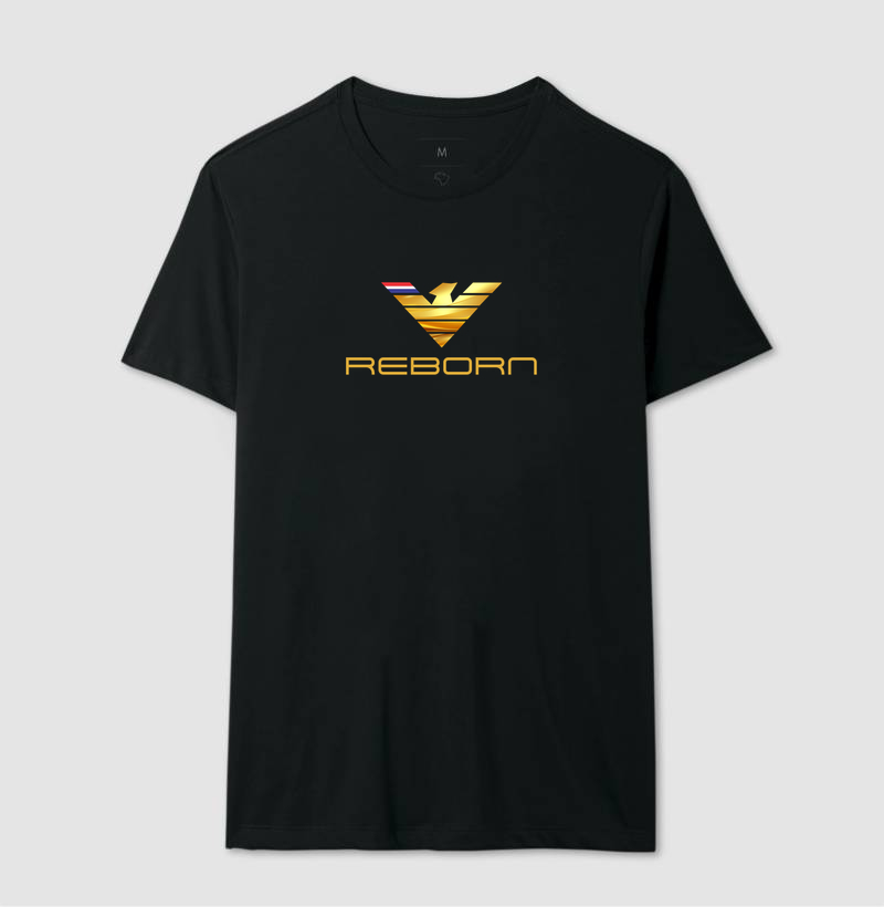 👑🦅 REBORN GOLD | O Renascimento dos Vencedores  A estampa REBORN GOLD é a mais pura representação da grandeza, da conquista e da capacidade de renascer mais forte após cada desafio. Com sua águia imponente em dourado, ela simboliza liderança, visão, prosperidade e a força de quem transforma obstáculos em oportunidades. - Imagem 2