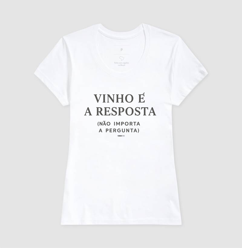 Camiseta Vinho é a Resposta - Imagem 5