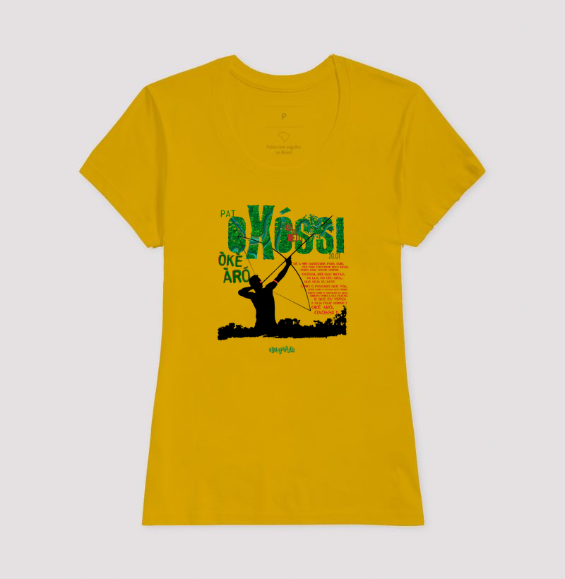 camiseta OXÓSSI oração feminina - Imagem 4