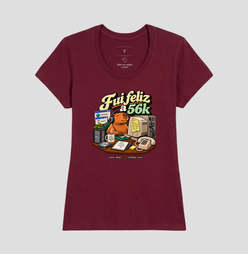 FUI FELIZ A 56K - Modo capivara - Camiseta - Imagem 19